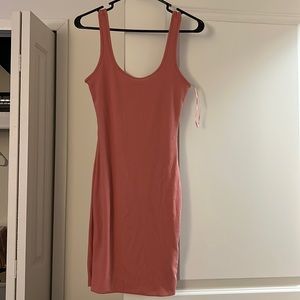 Pink body-con dress
